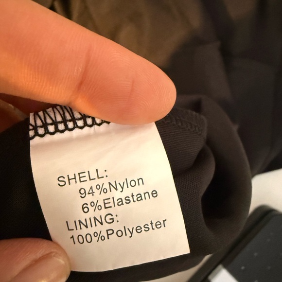 Women's Black A-line Fit Flare Midi Dress 3/4 Sleeve Elegant Zipper Modest - Picture 9 of 11